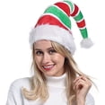 thumbnail image 3 of Gorro de elfo de fiesta con suéter feo de Navidad - Gorro de elfo de Navidad para adultos, 3 of 4