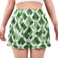 thumbnail image 7 of joogoo Women's Pajama Lounge Shorts St Patrick Checkered Grid Bottoms Sleep Short L, 7 of 7