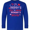 thumbnail image 3 of Inktastic Valentine's Day I'm My Daddy's Girl and My Mommy's World Long Sleeve Youth T-Shirt, 3 of 5