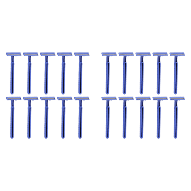 10 Uds. Maquinilla Afeitar Manual 2 Capas Bigotes Desechables Herramienta Afeitado para Hotel