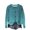 Blue, variant on Printed Cardigan Sweater for Women Loose Crew Neck Knit Button Down Long Sleeve Sweater Tops