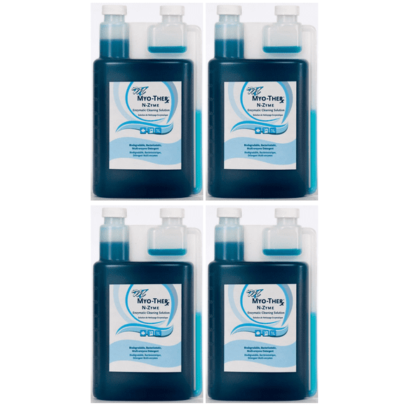 Myo-Ther N-Zyme Enzymatic Laundry Booster and Surface Cleaner | 1 Liter | Natural Enzymatic Cleaning for Stains and Odor Removal, Biodegradable