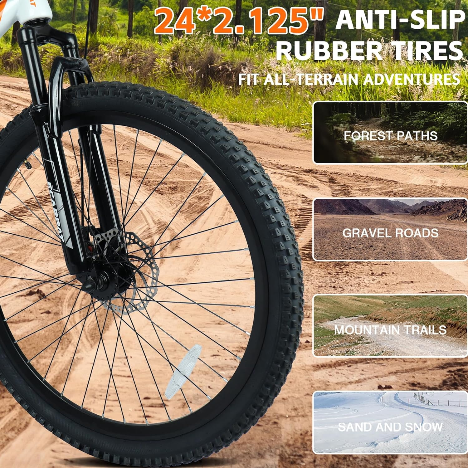 Ambifirner 26 Inch Mountain Bike for Men & Women with 21-Speeds & Full Suspension Steel Frame, Alloy Rims, Disc Brakes For All Terrains, Men & Women, Multiple Colors