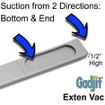 thumbnail image 3 of GADJIT Exten Vac Vacuum Attachment with Long Wand Extension and Crevice Tool for Any Vacuum Cleaner Hose, 3 of 6