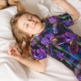 thumbnail image 5 of Balery Starry Night Iris Field Conjunto de Pijama Infantil de Manga Corta con Estampado – Ropa de Dormir de Algodón Suave-Large, 5 of 5