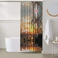 thumbnail image 6 of Shower Curtain, Follow Your Dream Dreamcatcher Waterproof Fabric Plastic Shower Curtain, Drying Fast Bathroom Curtain with 9 Buttonholes, Ruffle Shower Curtain 60x72in, 6 of 8