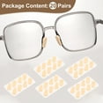 thumbnail image 3 of Uxcell 5 Pares de Almohadillas de Nariz para Gafas Almohadillas de Espuma para Gafas en Forma de Gota de Agua, 1mm, Color Piel, 3 of 6