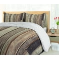 thumbnail image 5 of Ambesonne Wooden Print Duvet Cover Sets, American Western Style, 2-Queen, Brown, 5 of 7