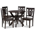 thumbnail image 1 of Baxton Studio Wanda Modern and Contemporary Transitional Dark Brown Finished Wood 5-Piece Dining Set, 1 of 5