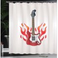 thumbnail image 4 of Ambesonne Guitar Shower Curtain, Cool Electric Item, 69"Wx75"L, Pearl Multicolor, 4 of 5