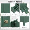 thumbnail image 6 of Harper & Bright Designs 24" Small Bathroom Vanity Sink Combo with Storage , Bathroom Floor Cabinet with Drawers and Adjustable Shelf, Green, 6 of 18