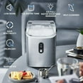 thumbnail image 5 of Auseo 35Lbs Nugget Ice Maker Countertop, Self-Cleaning with Ice Scoop, for Home/Office/Bar, Stainless Steel-Silver, 5 of 10