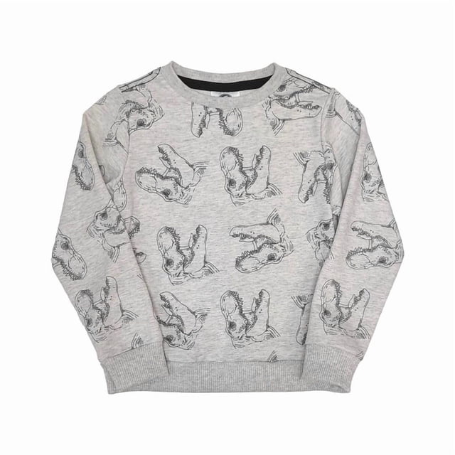 Sudadera Jurassic World para Niño con Estampado Tacto Suave Talla 2 Gris
