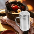 thumbnail image 2 of 3 Pcs Stainless Steel Powder Can Face Powdered Sugar Shaker Shakers Baking Supplies with Lid Chocolate, 2 of 6