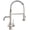 Brushed Nickel, variant on 1PCS Filtered Water Kitchen Faucet Dual Spout Vessel Sink Mixer Faucet Countertop Mount Single Hole Faucet Hot and Cold Mixer