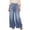 BU2, variant on Women's Wide Leg Denim Pants - High Waisted Stretchy Yoga Jeans Casual Retro Flare Trousers with Pockets for Lounge Fitness Travel Summer(BU2/S)