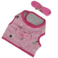 thumbnail image 1 of Arnés para mascotas pequeñas, correa bonita, transpirable, ajustable, chaleco para conejos, cuerda de tracción para hámster, gato, conejillos de indias, 1 of 12
