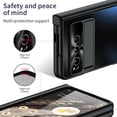 thumbnail image 4 of for Google Pixel Fold Case with Hinge Protection, Pixel Fold Case Built in Screen Protector Kickstand Slim Plating Hard PC Back Cover Scratch-Resistant Phone Case for Pixel Fold 2023 - Black, 4 of 14