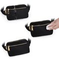 thumbnail image 6 of UTO Fanny Packs for Women Nylon Waterproof Waist Bag Purse Fashion Crossbody Belt Bag for Traveling(Black), 6 of 8