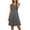 *Dark Gray, variant on ClodeEU Women's A-Line Sleeveless V-Neck Dress with Fitted Waist Army Green,Womens Plus XXXXL