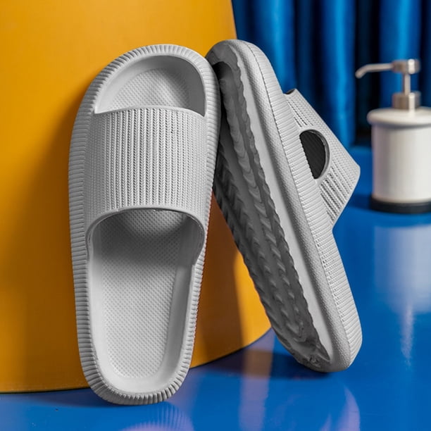 Pantufla Pantuflas Cool Antideslizantes Casa Parejas Elásticas Para Caminar (44-45) Gris Likrtyny Tenis De Mujer Tenis De Hombre
