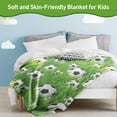 thumbnail image 5 of Soccer Blanket,Throw Soccer Ball Blankets Lightweight Flannel Warm Cozy Football Blanket Gifts For Sport Fans Kids Super Soft(30"x40"), 5 of 7