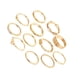 thumbnail image 2 of Guardurnaity 12 Uds. Conjunto de anillos de dedo huecos de cantidad asequible para niñas anillos de dedo articulados Vintage Ropa, zapatos y accesorios Miscelánea, 2 of 6