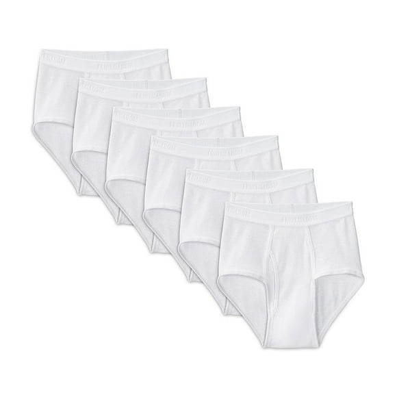 Fruit of the Loom Premium Men’s 6 Pack Premium Cotton Briefs, FTL-JC6P761, XL, X