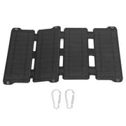 14W 5V ETFE Solar Panel Foldable Outdoor Charging Panel Dual USB Output IPX6 Waterproof BlackJIXINGYUAN