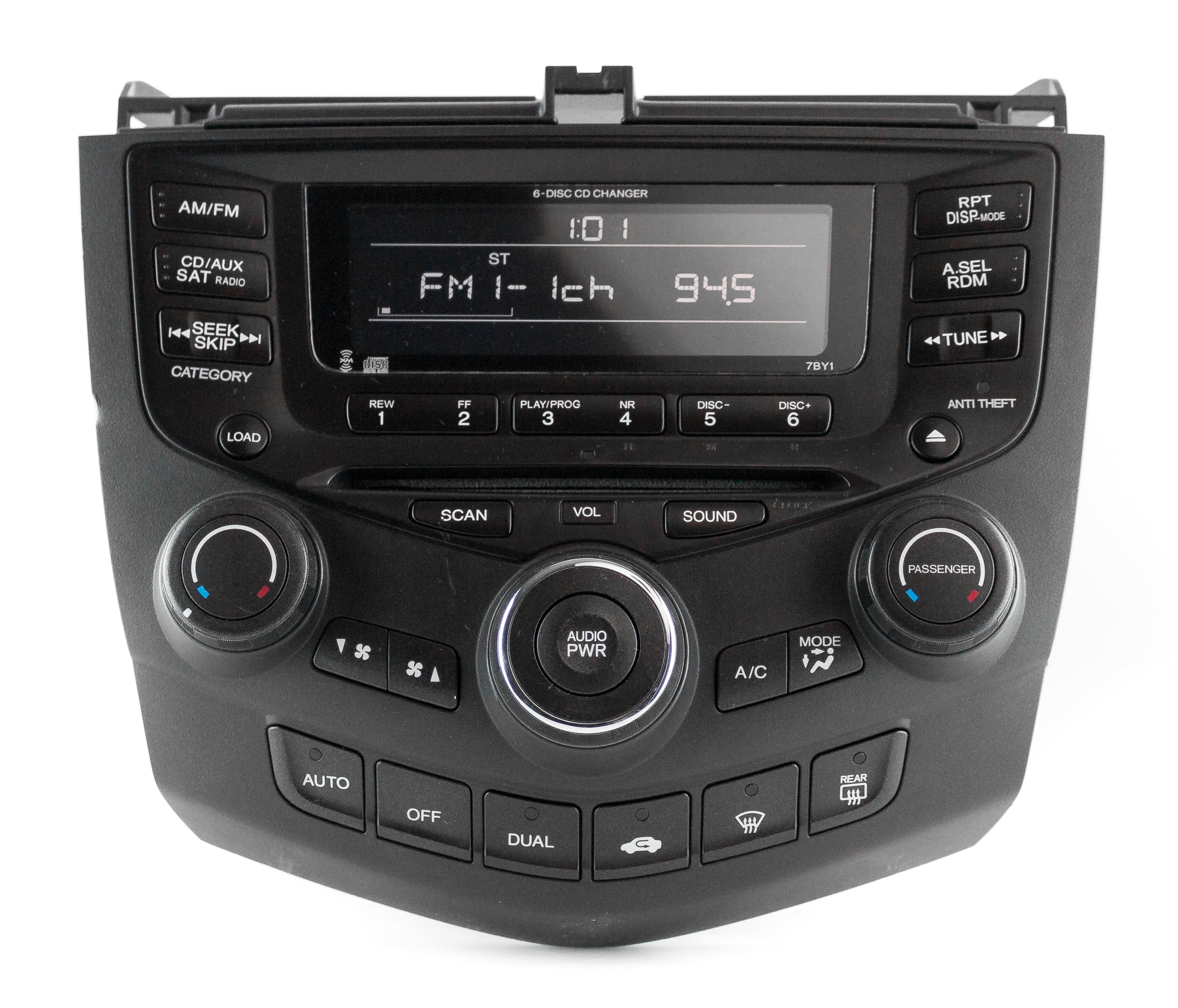 2003 2007 Honda Accord Am Fm Oem Radio 6 Disc Cd Player 39175 Sdn L110 Face 7by1 Refurbished Walmart Com Walmart Com