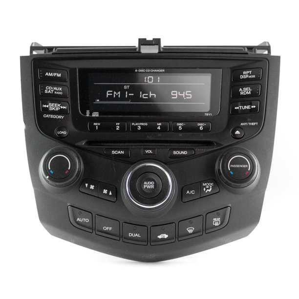 2003 2007 Honda Accord Am Fm Oem Radio 6 Disc Cd Player 39175 Sdn L110 Face 7by1 Refurbished Walmart Com Walmart Com