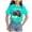 Mint Green, variant on Godom Girls Toddlers Short-Sleeve T-Shirt Tops Casual Solid Plain Tees Summer Shirts