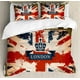 thumbnail image 1 of Juego de Funda Nórdica Jack, Vintage Maleta de Viaje Bandera Británica Londres Cinta y, 1 of 6