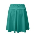 thumbnail image 5 of SnZhen Women's Solid Swim Skirt Quick Dry Bathing Suit Bottoms with Zipper Pocket, 5 of 6