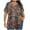 Multicolor-16, variant on Perfectbot Women Blouses Casual Plus Size V Neck Print Short Sleeve Summer Loose Shirts Size XL-5XL