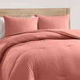 thumbnail image 6 of Virtu Comforter Sets, All Season Lightweight Solid Queen Comforter Set, 3-Pc Bedding Sets, Terracotta, 6 of 8