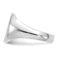 thumbnail image 4 of 14k White Gold 11.0x13.0mm Oval Open Back Signet Ring RS543, 4 of 5