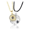 thumbnail image 1 of Collar De Pareja Magnético ANGGREK Forma De Sol Y Luna, 1 of 8