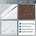 thumbnail image 2 of Zrodlmo Fabric Shower Curtain with Hook Liner, Waffle Waterproof and Mildew Resistant Hotel Grade Bathroom Curtain, 72" x 72", Chocolate, 2 of 7