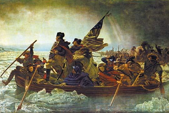 Washington Crossing the Delaware- Fine Art Canvas Print (20" x 30