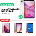 thumbnail image 2 of Dteck Case for Lenovo Tab One/Tab K9 2025 (TB-305FU) 8.7 inch, Rotating Hand Strap/Sturdy Stand, Heavy Duty Shockproof Rugged Protective Cover,Rosegold, 2 of 8