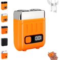 thumbnail image 1 of Bccnerty Shaver, 2026 Wet Dry Electric Shaver, 360° Flex Dual Head for Smooth Shaving, Mini Waterproof Rechargeable Razor for Travel & Home(Silver-1), 1 of 8