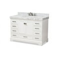 thumbnail image 3 of Baxton Studio Amaris 48" Marble Top Bathroom Vanity in White, 3 of 9