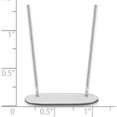 thumbnail image 3 of Custom Personalized 10K White Gold Small Polished Oblong Blank Bar Necklace 10k White Gold: Jewelry by Sweet Pea - Made in USA, 3 of 5