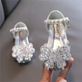 thumbnail image 2 of Otqutp Pageant Flower Girls Dance Shoes Fashion Spring and Summer Children Dance Shoes Girls Dress Show Princess Shoes Pearl Rhinestone Sequins Cartoon Animal Shape Shoes, 2 of 5