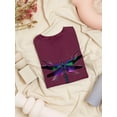 thumbnail image 3 of Dragonfly In Abstract Art T-Shirt Women -Image by Shutterstock, Female XX-Large, 3 of 4