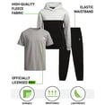 thumbnail image 4 of RBX Boys Activewear Set Fleece Hoodie Sweatshirt, Jogger Sweatpants, and Jersey Tee 3 Piece, 4 of 7