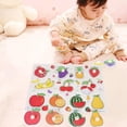 thumbnail image 3 of Khall Number/Animal/Fruit Wooden Cognitive Knob Puzzle Kids Educational Learning Toy with Hand Grip,Educational Cognitive Puzzle,Knob Puzzle Toy, 3 of 7