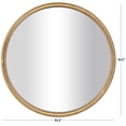 thumbnail image 3 of DecMode 33" x 33" Brown Ribbed Wall Mirror, 3 of 10