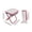 Red, variant on Portable Folding Stool - Handbag Style Chair for Camping Fishing and Queueing, Lightweight and Compact Outdoor Seat
